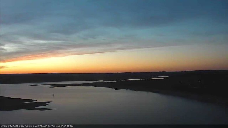 Lake Travis webcam, November 30, 2023 5:45 PM CT