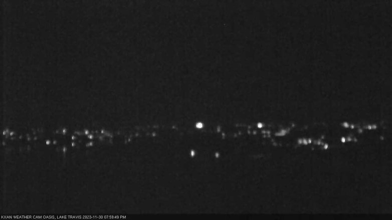 Lake Travis webcam, November 30, 2023 8:00 PM CT