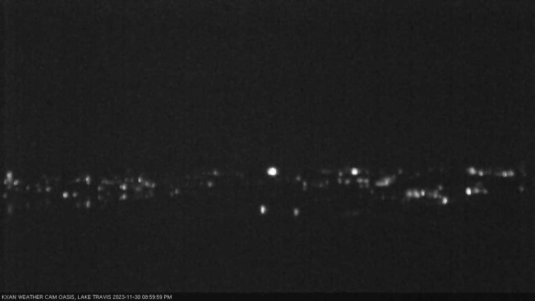 Lake Travis webcam, November 30, 2023 9:00 PM CT