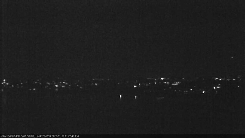 Lake Travis webcam, November 30, 2023 11:25 PM CT