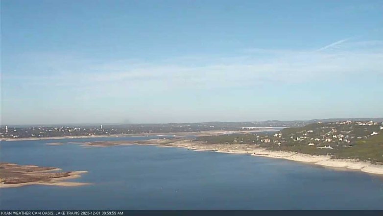 Lake Travis webcam, December 1, 2023 9:00 AM CT
