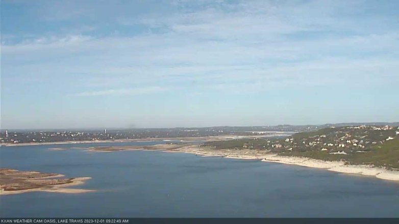 Lake Travis webcam, December 1, 2023 9:25 AM CT