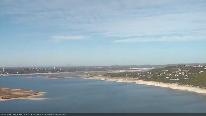 Lake Travis webcam, December 1, 2023 9:45 AM CT
