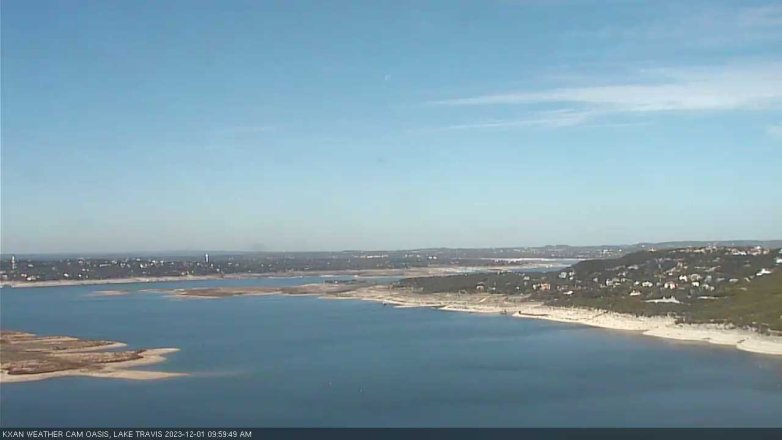 Lake Travis webcam, December 1, 2023 10:00 AM CT