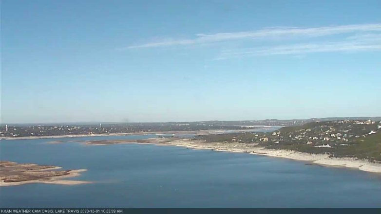 Lake Travis webcam, December 1, 2023 10:25 AM CT