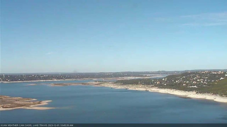 Lake Travis webcam, December 1, 2023 10:45 AM CT