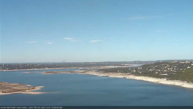 Lake Travis webcam, December 1, 2023 11:00 AM CT