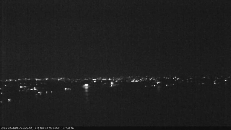 Lake Travis webcam, December 1, 2023 11:25 PM CT