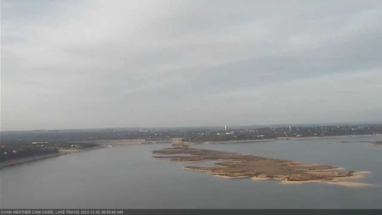 Lake Travis webcam, December 2, 2023 9:00 AM CT