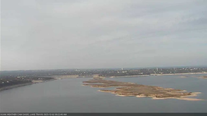 Lake Travis webcam, December 2, 2023 9:25 AM CT