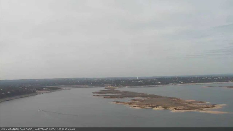 Lake Travis webcam, December 2, 2023 10:45 AM CT