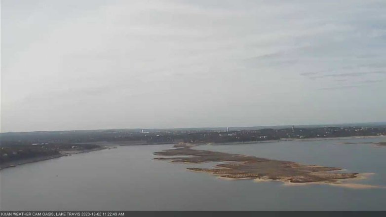 Lake Travis webcam, December 2, 2023 11:25 AM CT