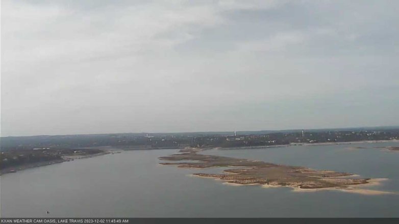 Lake Travis webcam, December 2, 2023 11:45 AM CT