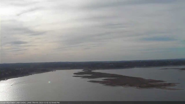 Lake Travis webcam, December 2, 2023 3:00 PM CT