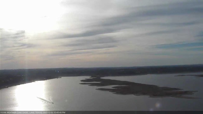 Lake Travis webcam, December 2, 2023 3:45 PM CT