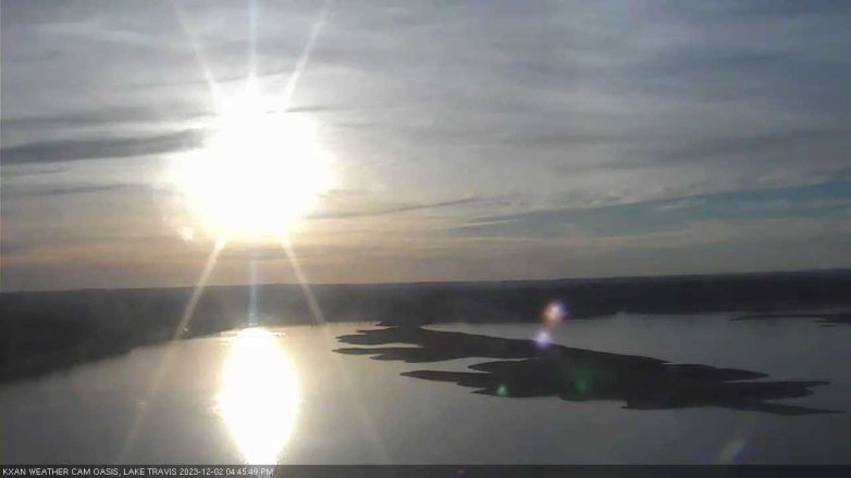 Lake Travis webcam, December 2, 2023 4:45 PM CT