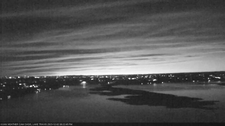 Lake Travis webcam, December 2, 2023 6:25 PM CT
