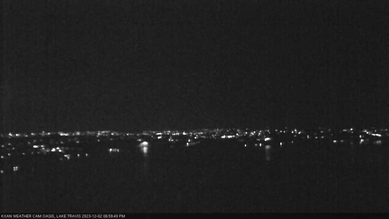 Lake Travis webcam, December 2, 2023 7:00 PM CT