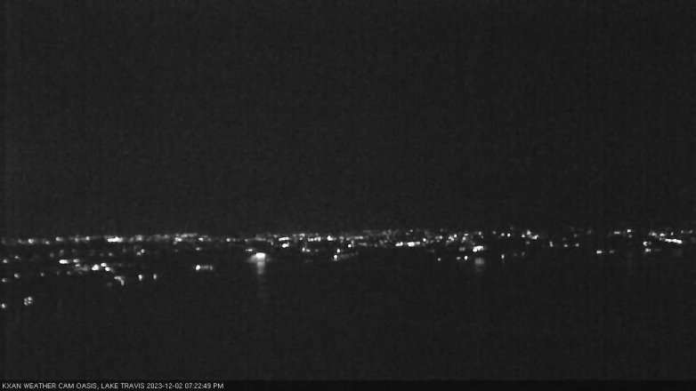 Lake Travis webcam, December 2, 2023 7:25 PM CT