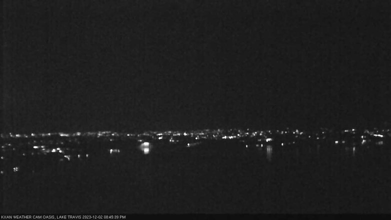 Lake Travis webcam, December 2, 2023 8:45 PM CT