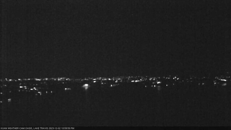 Lake Travis webcam, December 2, 2023 11:00 PM CT