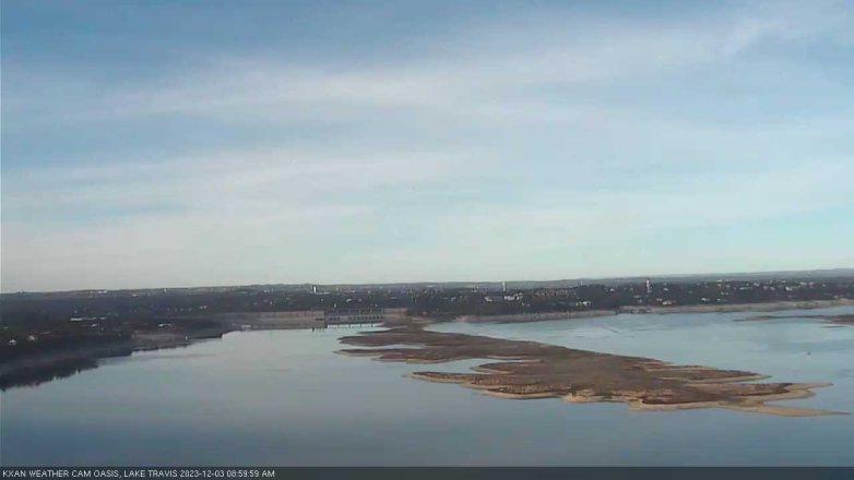 Lake Travis webcam, December 3, 2023 9:00 AM CT