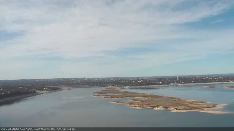 Lake Travis webcam, December 3, 2023 10:25 AM CT