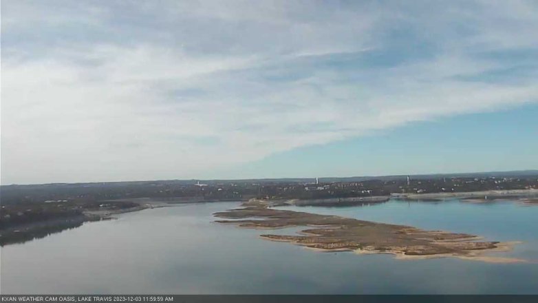Lake Travis webcam, December 3, 2023 12:00 PM CT
