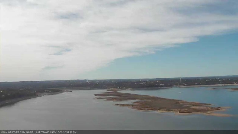 Lake Travis webcam, December 3, 2023 1:00 PM CT