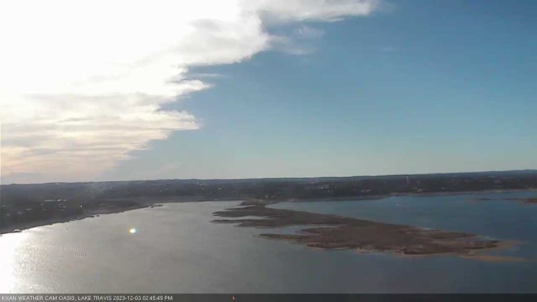 Lake Travis webcam, December 3, 2023 2:45 PM CT