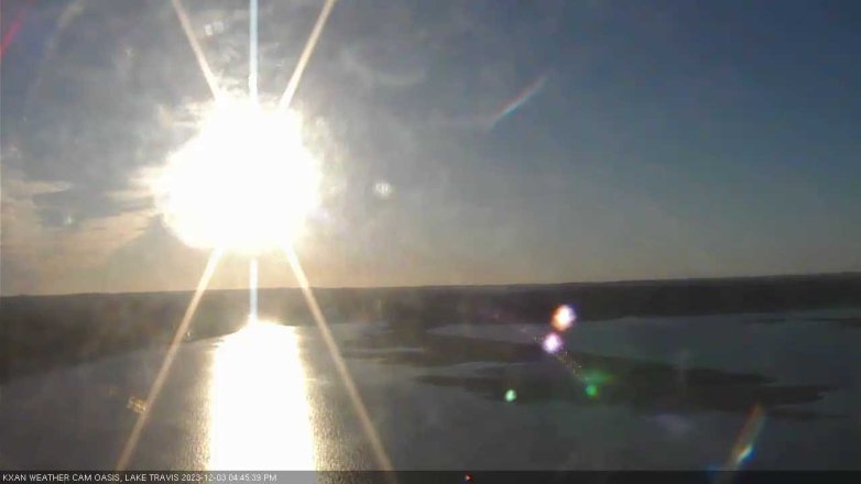 Lake Travis webcam, December 3, 2023 4:45 PM CT