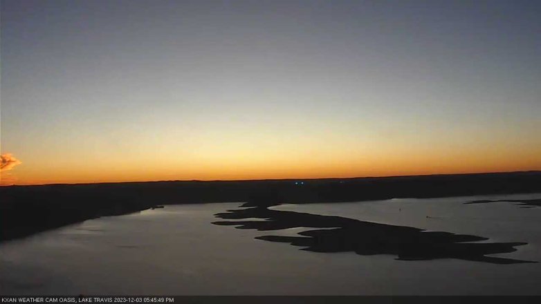 Lake Travis webcam, December 3, 2023 5:45 PM CT