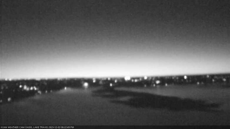 Lake Travis webcam, December 3, 2023 6:25 PM CT