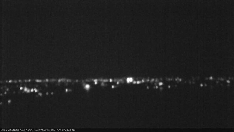 Lake Travis webcam, December 3, 2023 7:45 PM CT