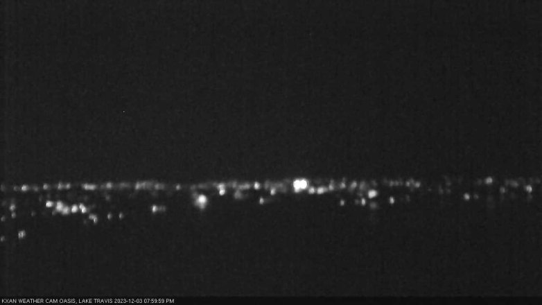Lake Travis webcam, December 3, 2023 8:00 PM CT