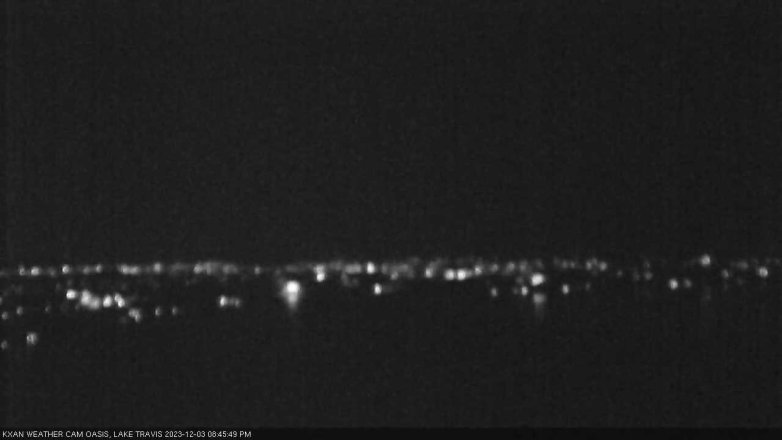 Lake Travis webcam, December 3, 2023 8:45 PM CT