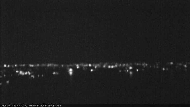 Lake Travis webcam, December 3, 2023 9:00 PM CT