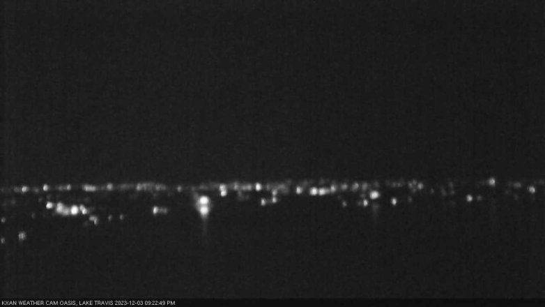 Lake Travis webcam, December 3, 2023 9:25 PM CT