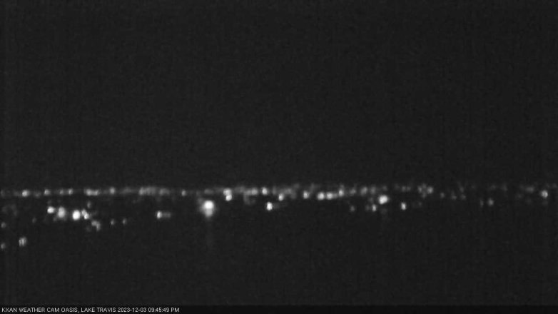 Lake Travis webcam, December 3, 2023 9:45 PM CT