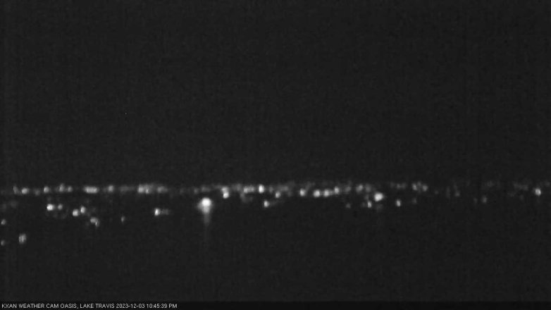 Lake Travis webcam, December 3, 2023 10:45 PM CT