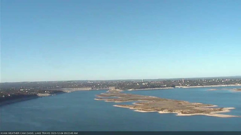 Lake Travis webcam, December 4, 2023 9:25 AM CT