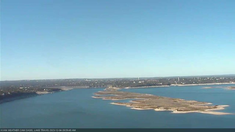 Lake Travis webcam, December 4, 2023 10:00 AM CT