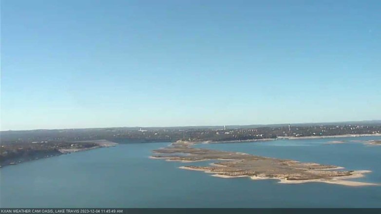 Lake Travis webcam, December 4, 2023 11:45 AM CT