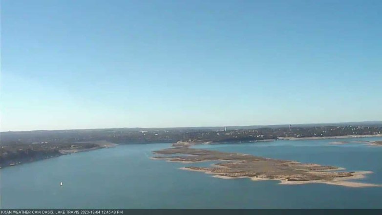 Lake Travis webcam, December 4, 2023 12:45 PM CT