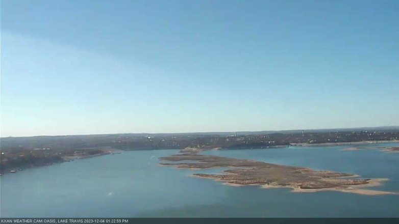 Lake Travis webcam, December 4, 2023 1:25 PM CT
