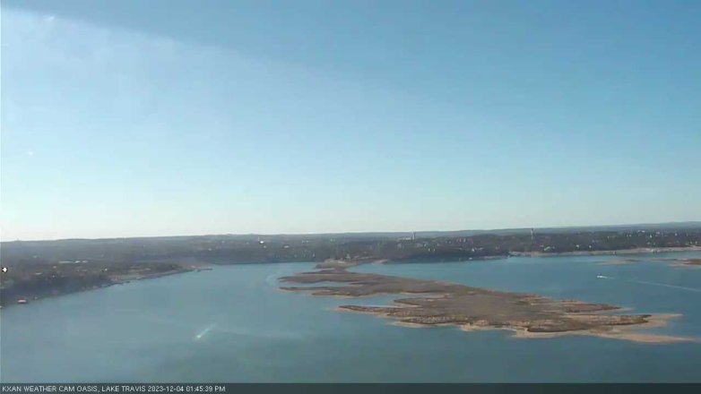 Lake Travis webcam, December 4, 2023 1:45 PM CT