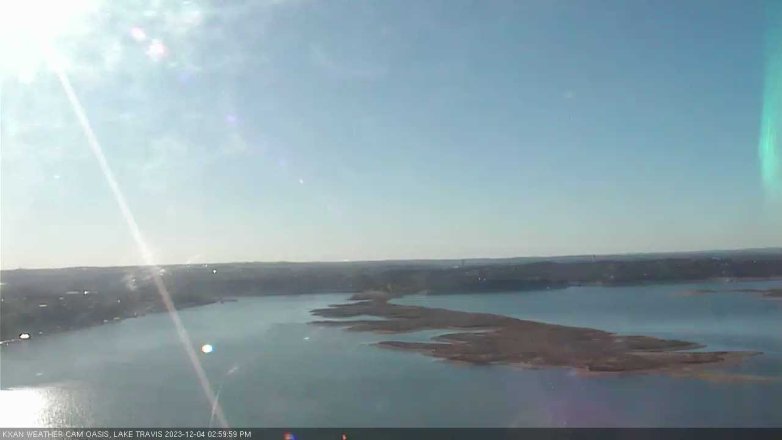 Lake Travis webcam, December 4, 2023 3:00 PM CT