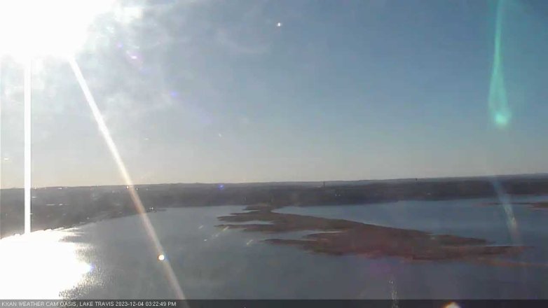 Lake Travis webcam, December 4, 2023 3:25 PM CT