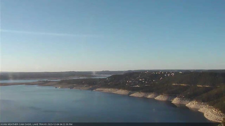 Lake Travis webcam, December 4, 2023 4:25 PM CT