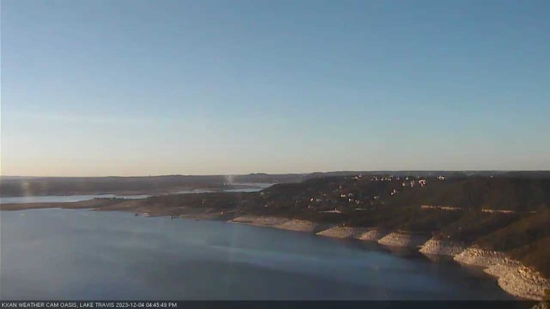 Lake Travis webcam, December 4, 2023 4:45 PM CT